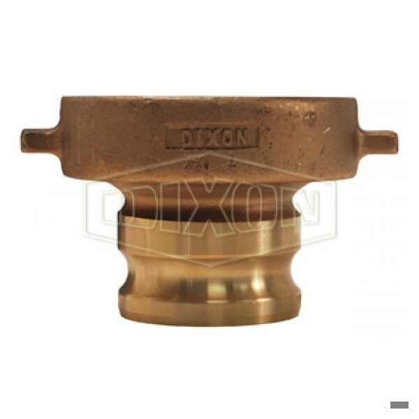 Cam and Groove Tank Car Adapter, 4 in, Adapter x Railroad, Brass, Domestic